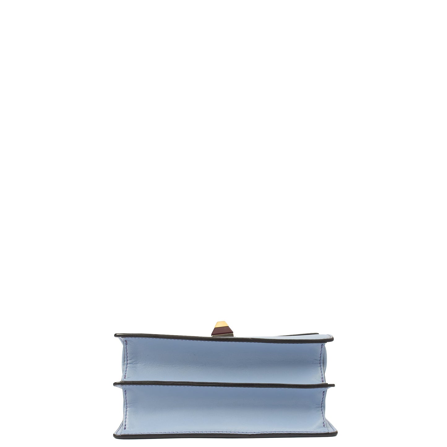 Fendi Shoulder Bag Kan I - Small in Blue, Leather — Top View