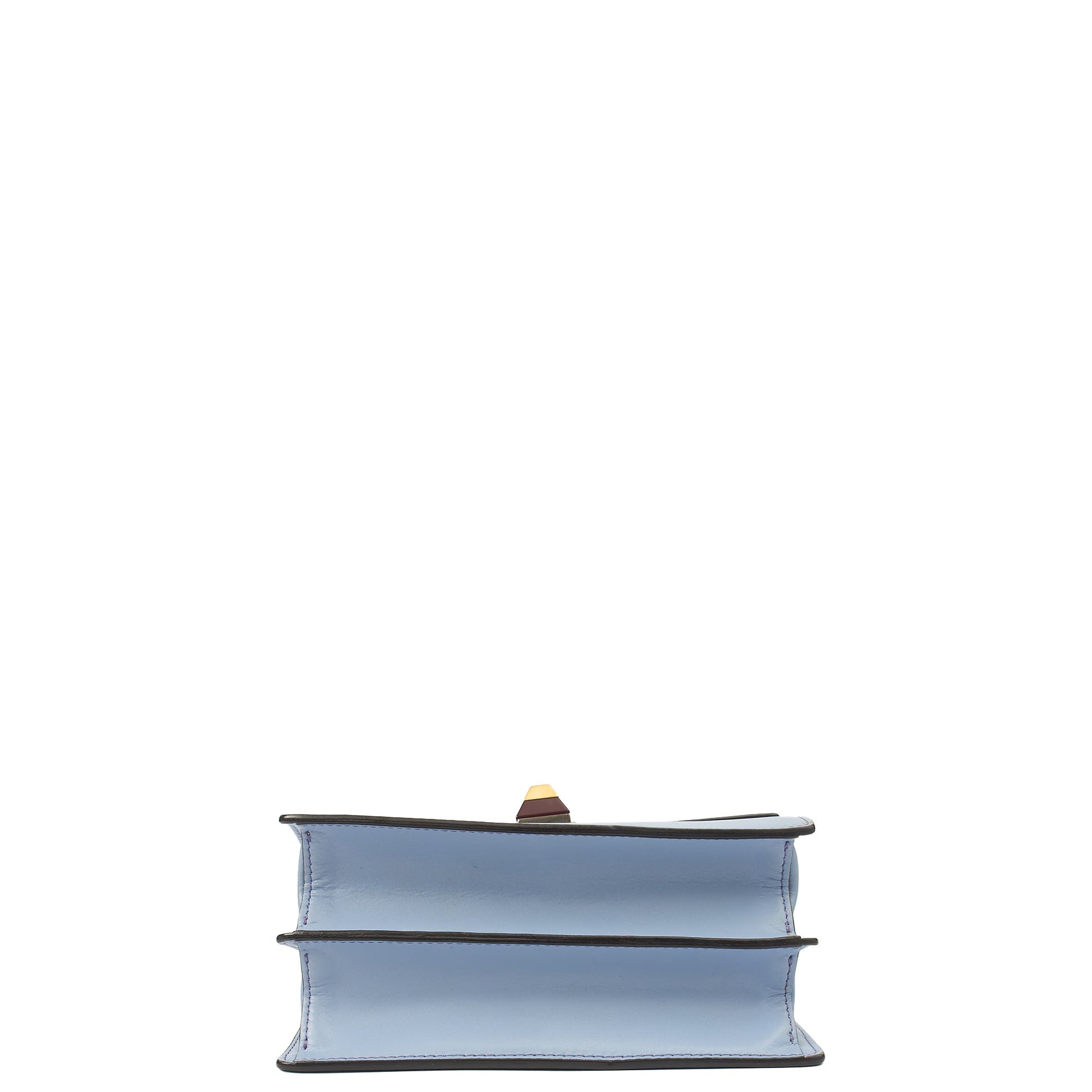 Fendi Shoulder Bag Kan I - Small in Blue, Leather — Top View