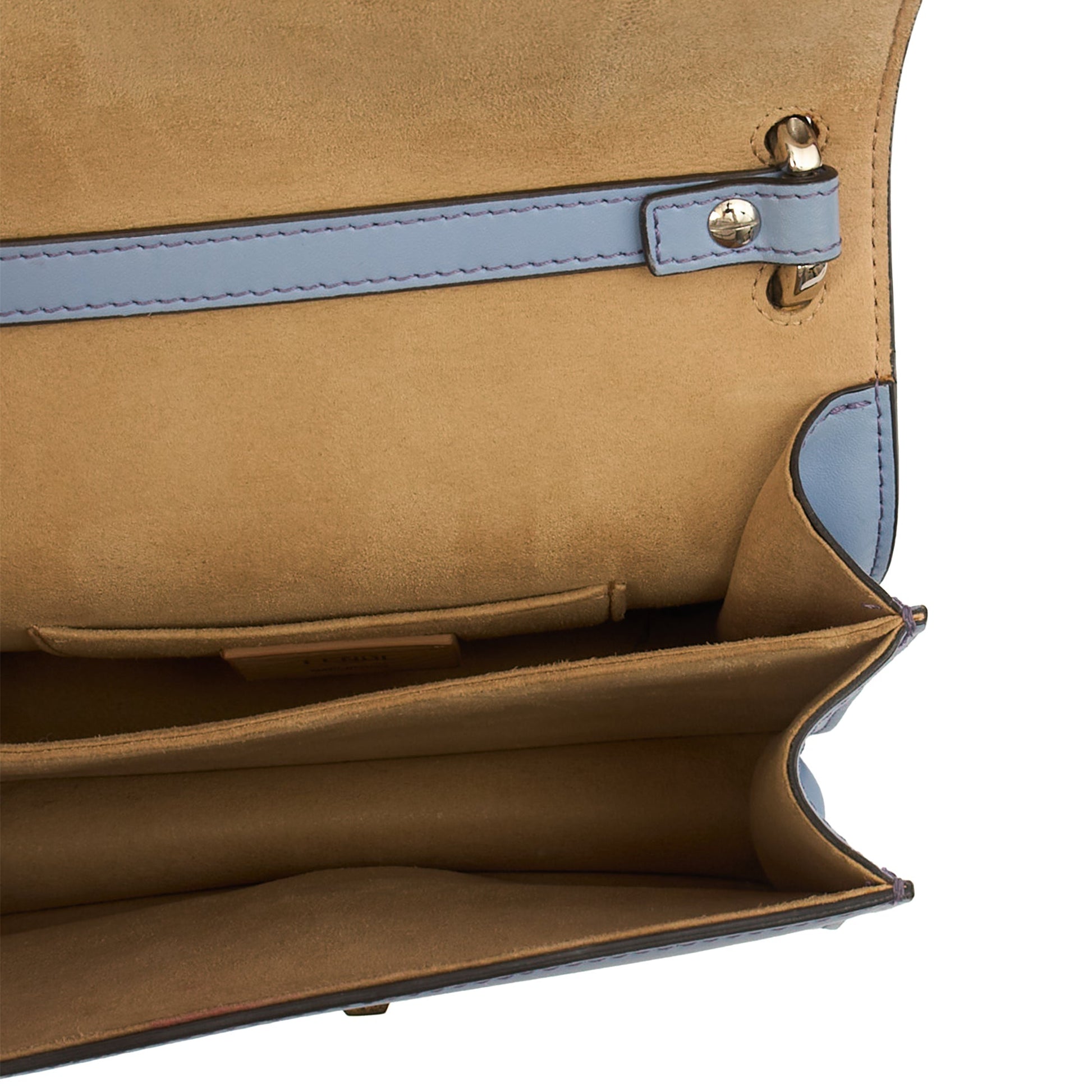 Fendi Shoulder Bag Kan I - Small in Blue, Leather — Alternate View 7