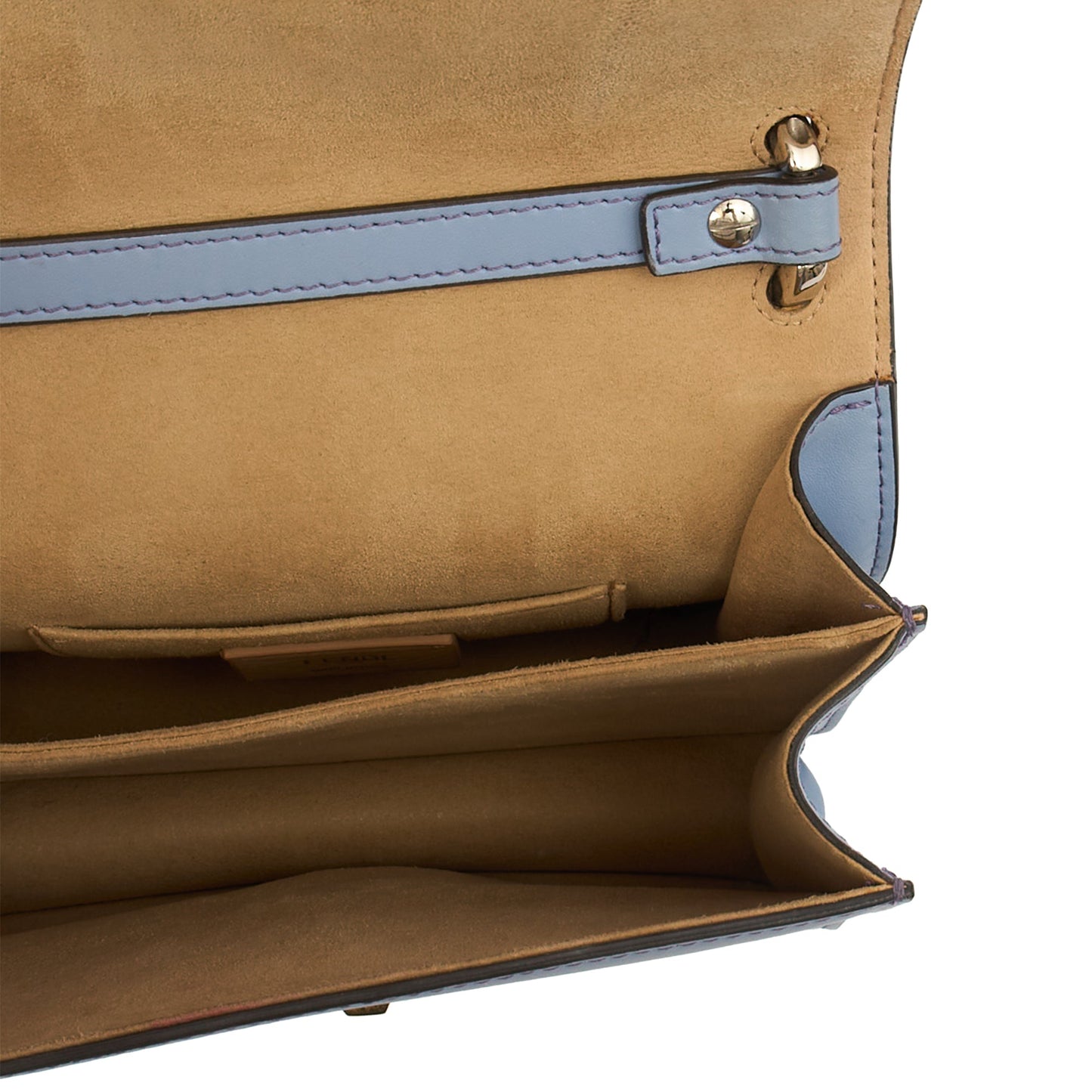 Fendi Shoulder Bag Kan I - Small in Blue, Leather — Alternate View 14