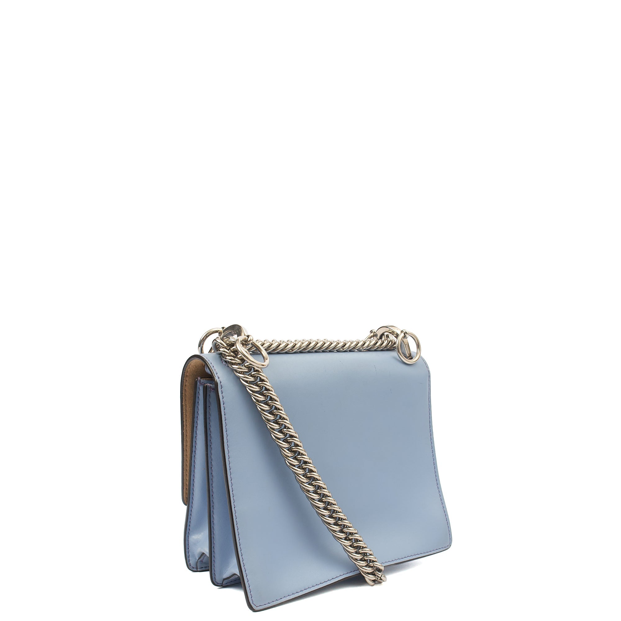 Fendi Shoulder Bag Kan I - Small in Blue, Leather — Alternate View 9