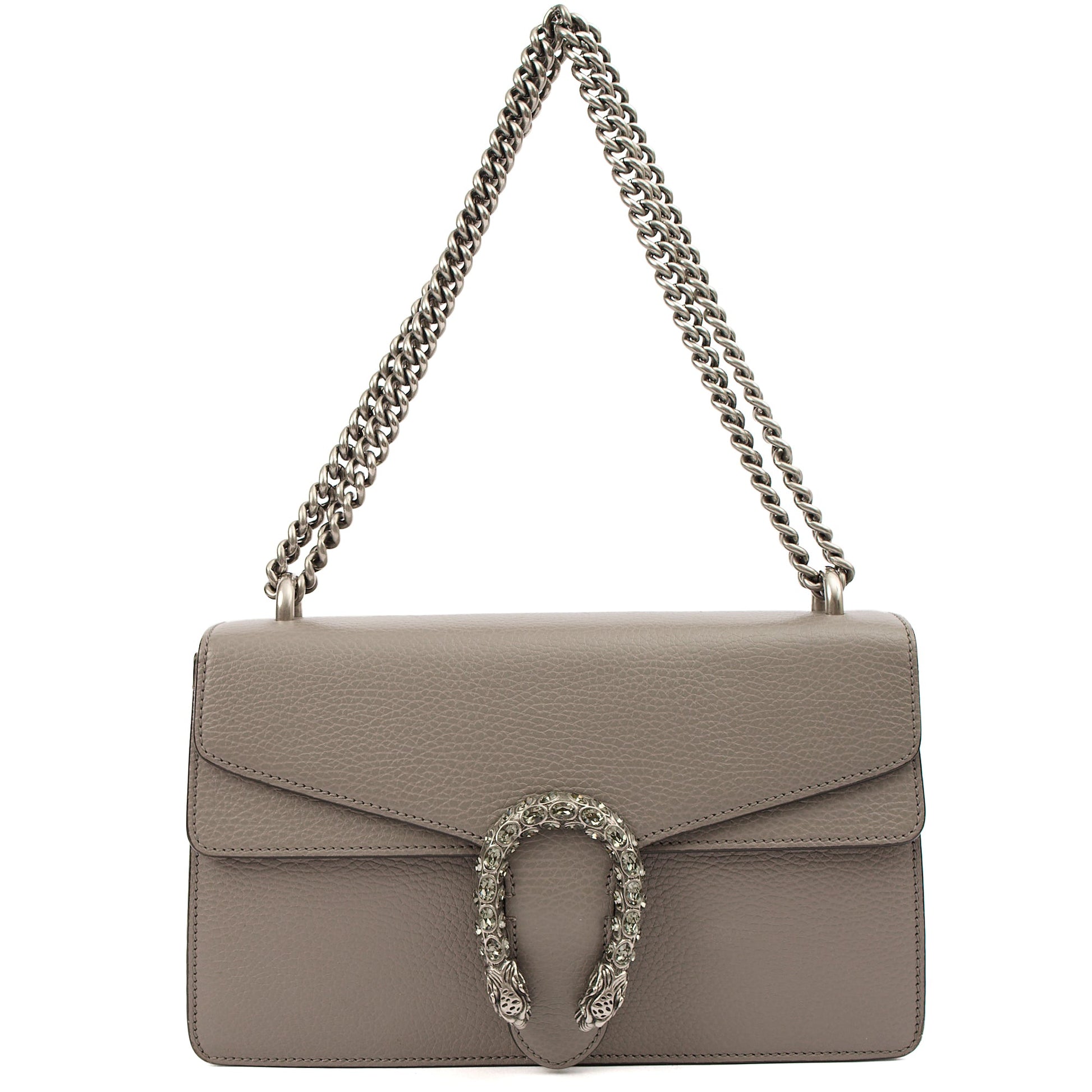 Gucci Cross Body Dionysus - Small in Grey, Leather — Back View