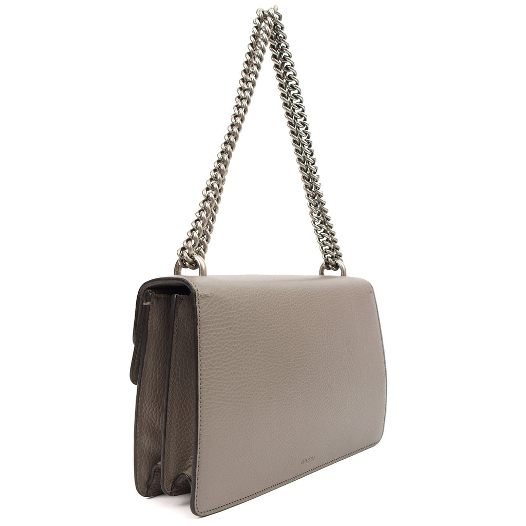 Gucci Cross Body Dionysus - Small in Grey, Leather — Top View