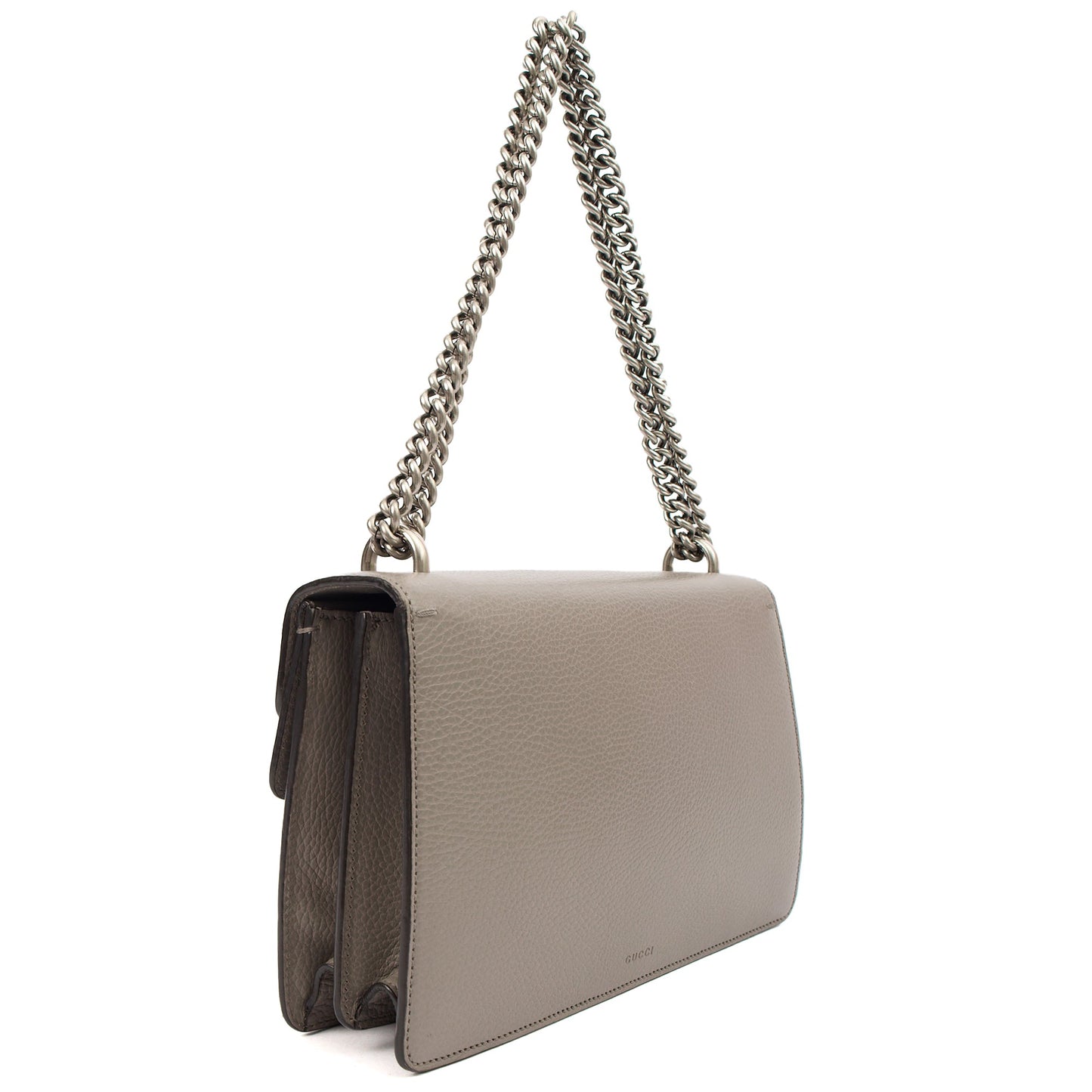Gucci Cross Body Dionysus - Small in Grey, Leather — Top View