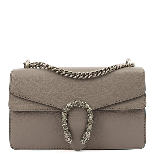 Gucci Cross Body Dionysus - Small in Grey, Leather — Front View