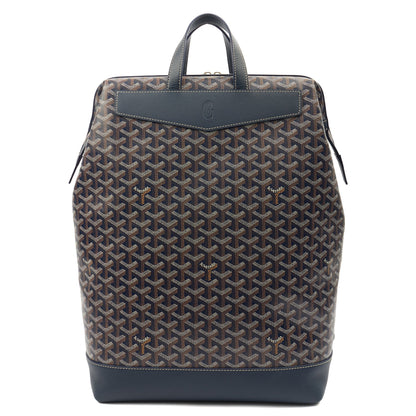 Goyard Backpack Cisalpine Backpack in Blue, Leather — Front View