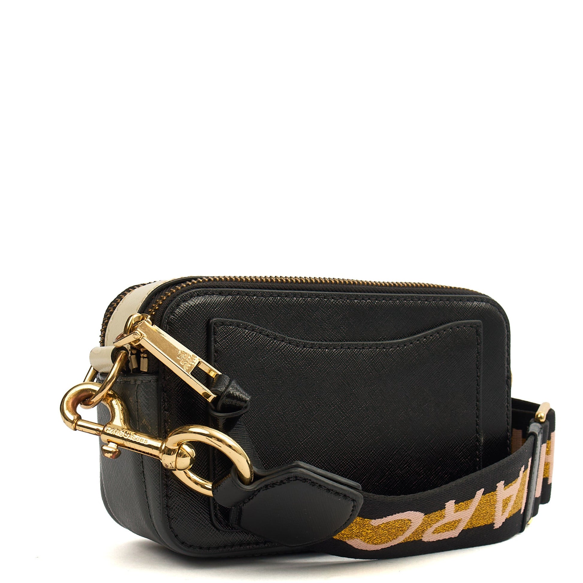 Marc Jacobs Cross Body Snapshot in Black, Leather — Back View