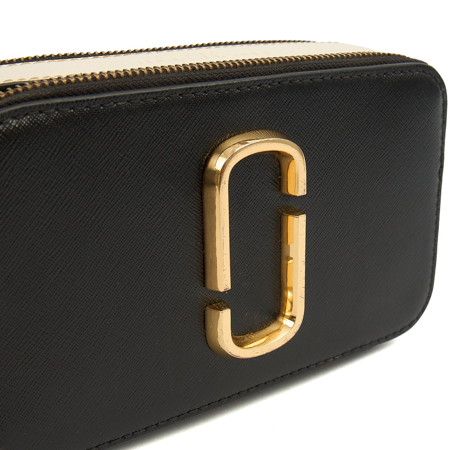 Marc Jacobs Cross Body Snapshot in Black, Leather — Side View
