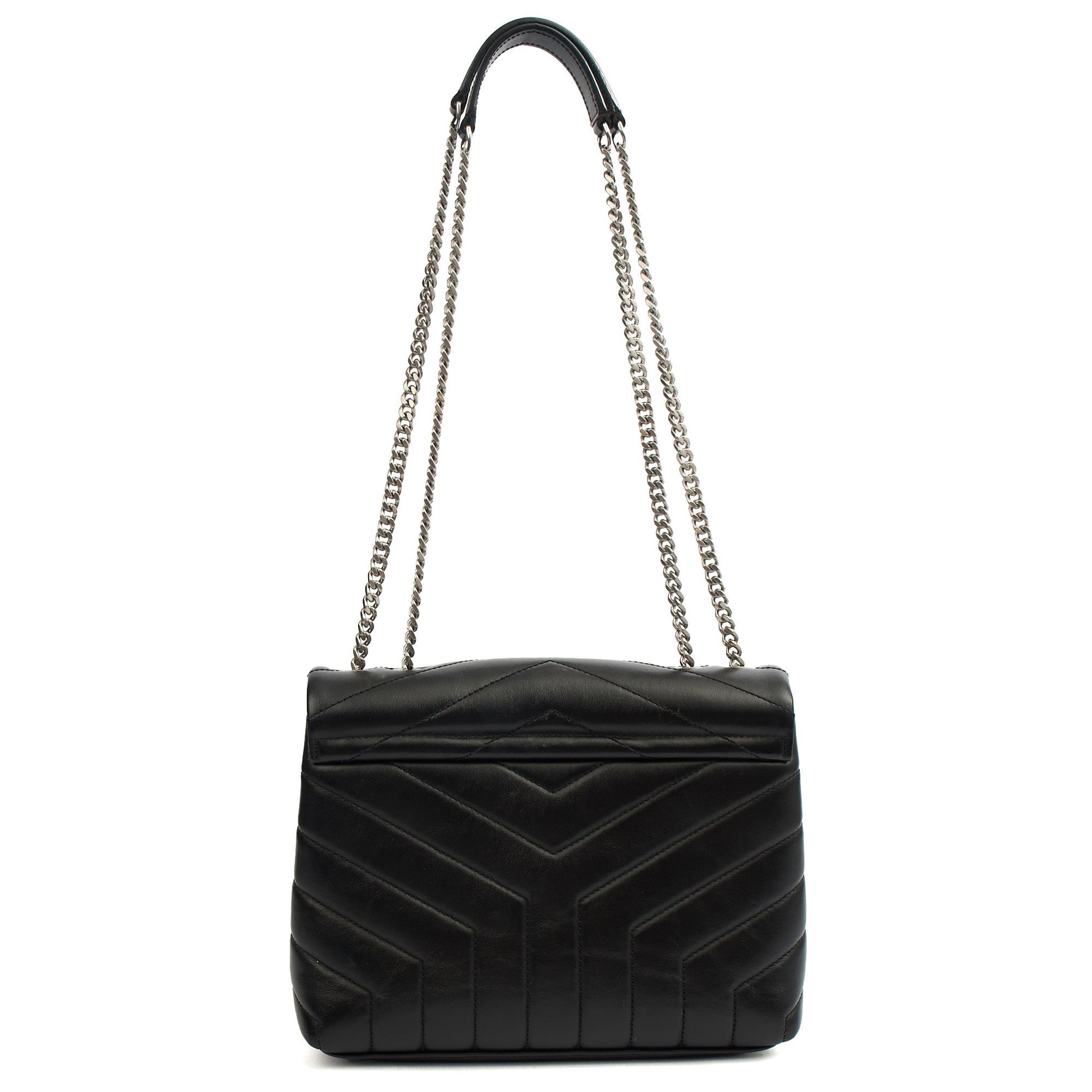 Saint Laurent Shoulder Bag Lou Lou - Small in Black, Leather — Alternate View 12