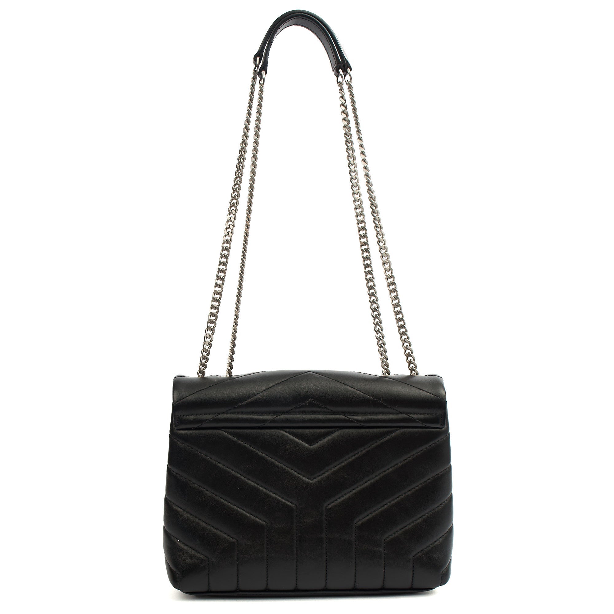 Saint Laurent Shoulder Bag Lou Lou - Small in Black, Leather — Alternate View 12
