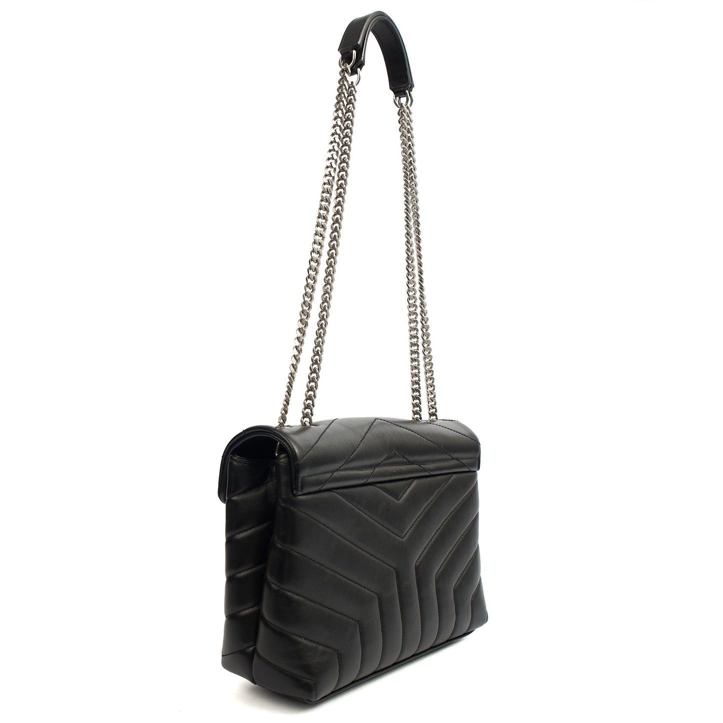 Saint Laurent Shoulder Bag Lou Lou - Small in Black, Leather — Alternate View 13