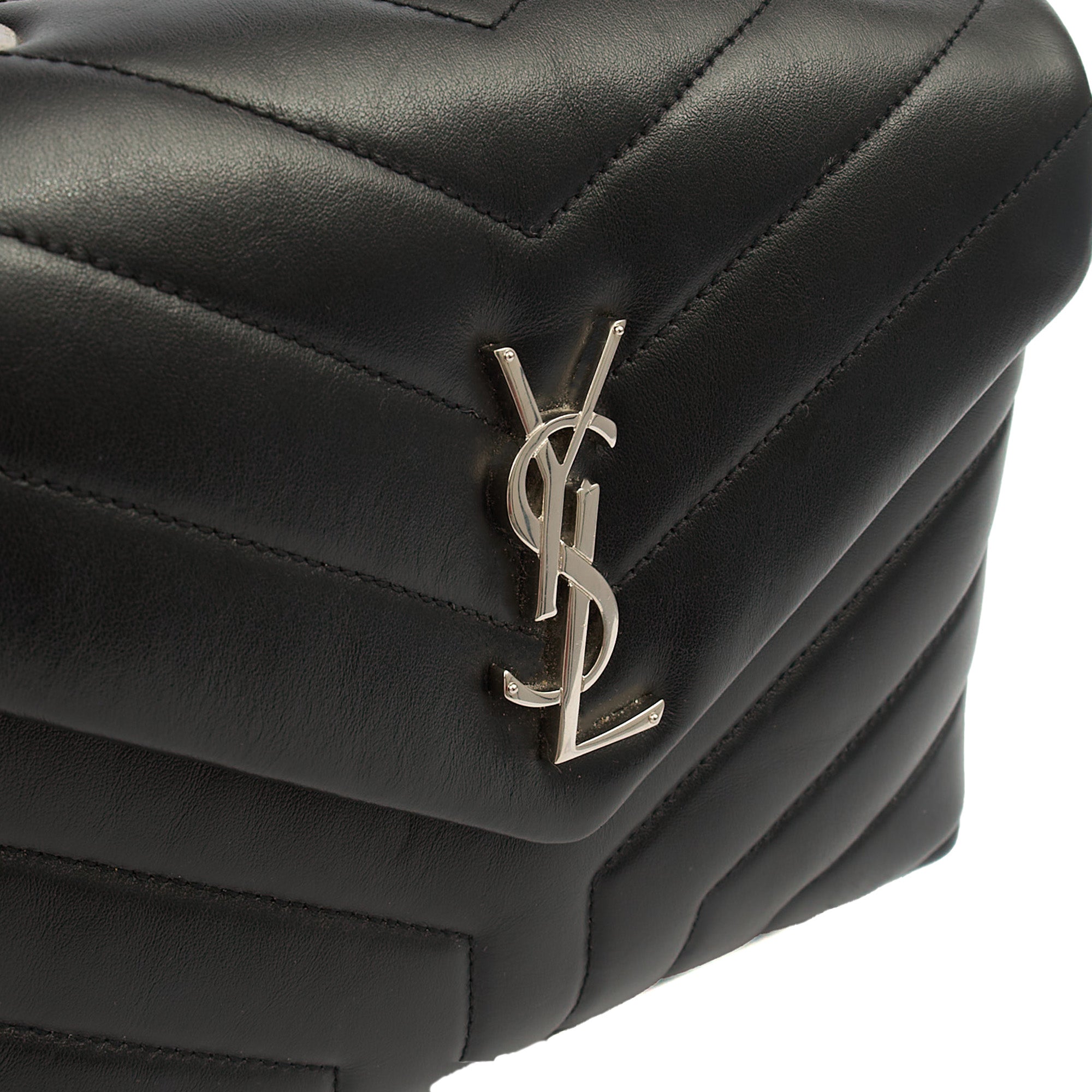 Saint Laurent Shoulder Bag Lou Lou - Small in Black, Leather — Alternate View 7