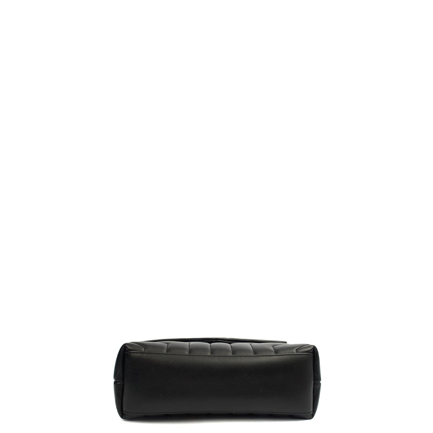 Saint Laurent Shoulder Bag Lou Lou - Small in Black, Leather — Lifestyle View
