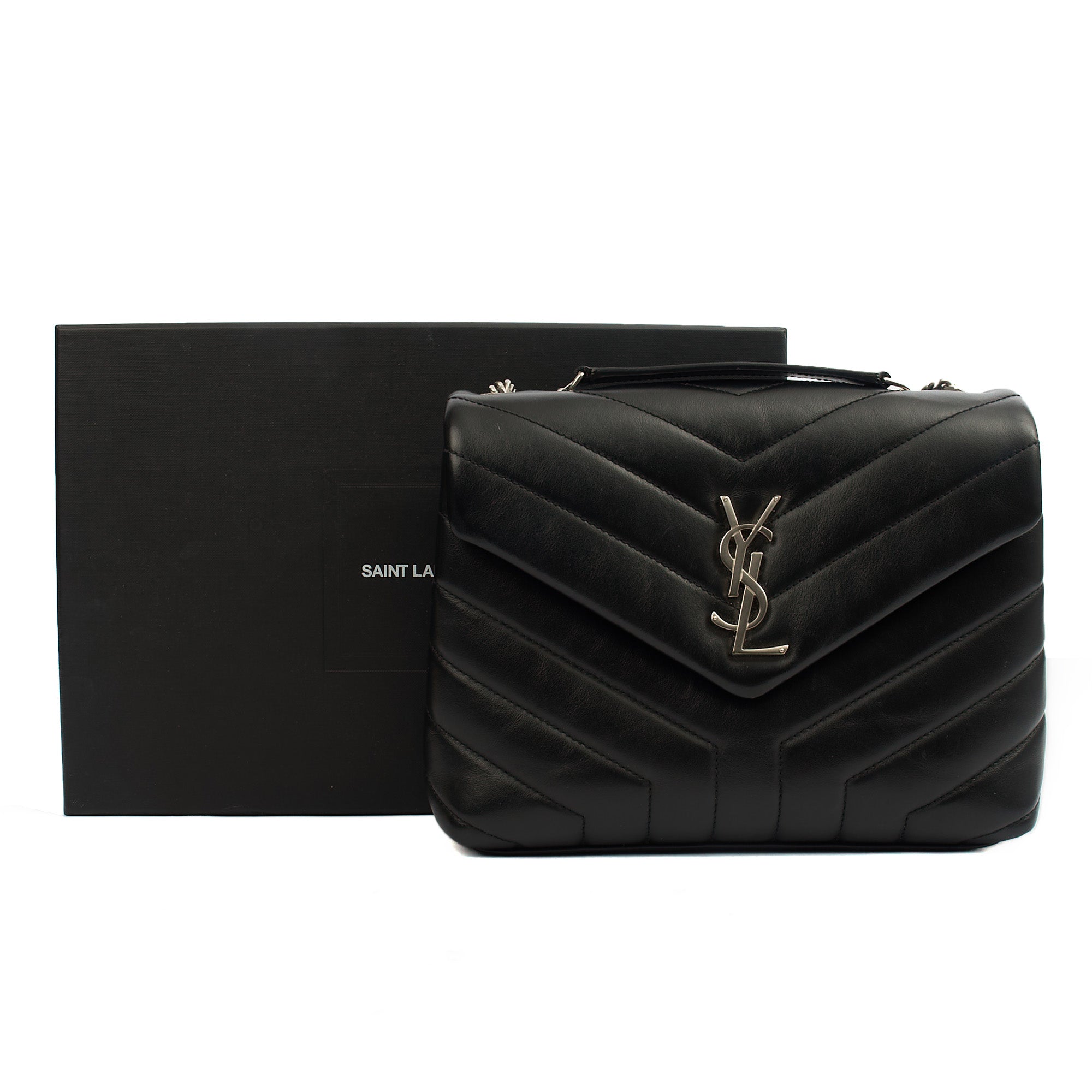 Saint Laurent Shoulder Bag Lou Lou - Small in Black, Leather — Alternate View 10