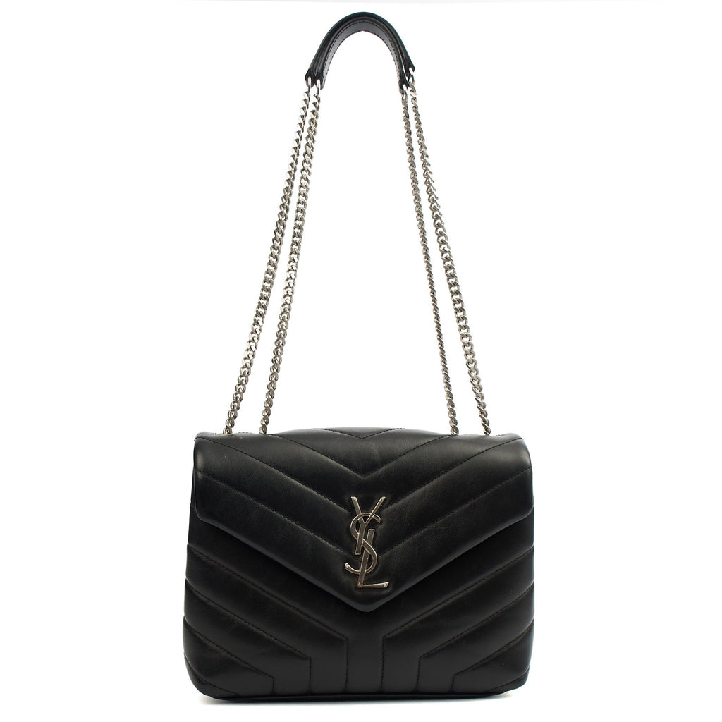 Saint Laurent Shoulder Bag Lou Lou - Small in Black, Leather — Alternate View 11