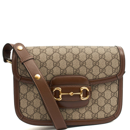 Gucci Cross Body 1955 Horsebit Shoulder Bag in GG Supreme, Leather — Alternate View 7