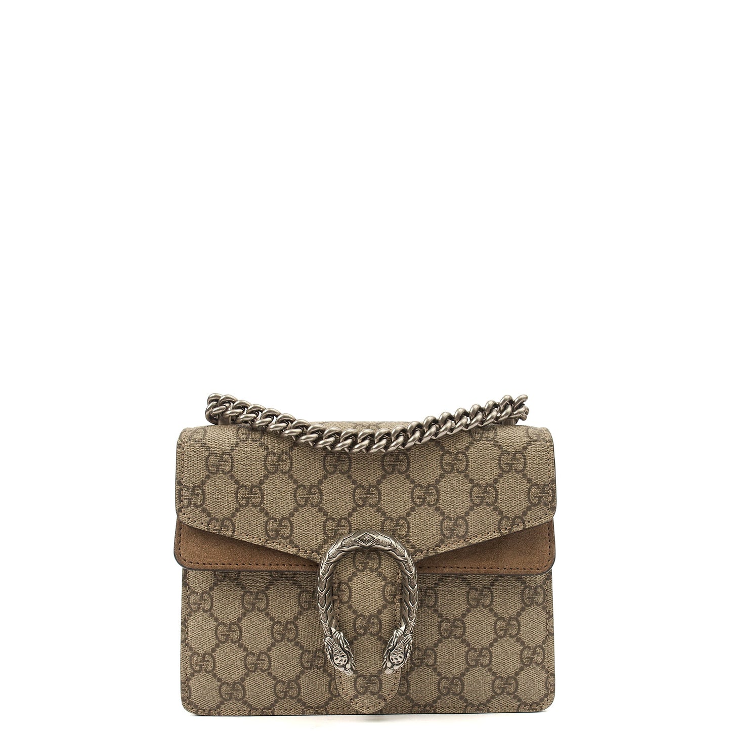 Gucci Cross Body Dionysus - Mini in GG Supreme, Leather — Front View