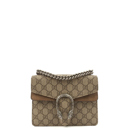 Gucci Cross Body Dionysus - Mini in GG Supreme, Leather — Front View