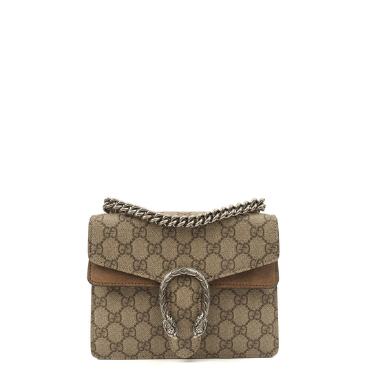 Gucci Cross Body Dionysus - Mini in GG Supreme, Leather — Front View