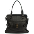 Mulberry Shoulder Bag Maggie Tote in Black, Leather — Front View