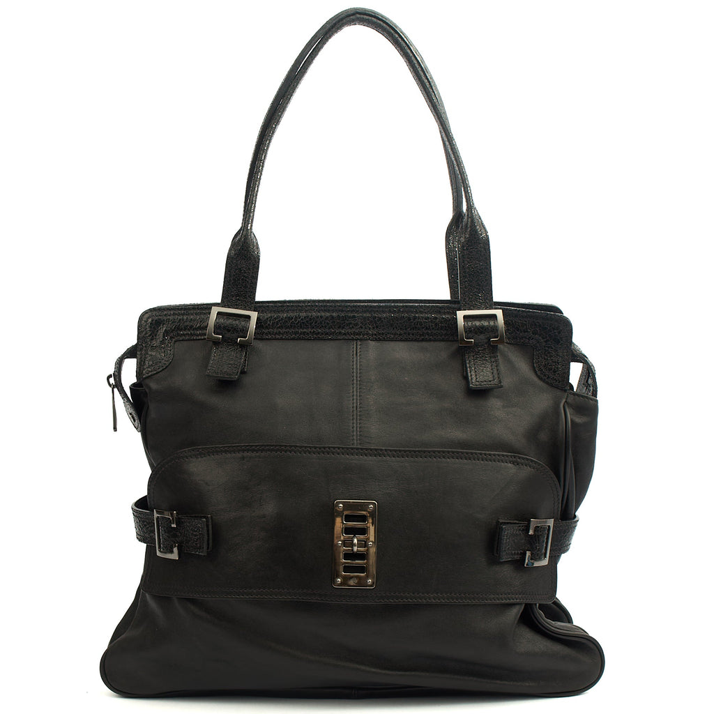 Mulberry Shoulder Bag Maggie Tote in Black, Leather — Alternate View 13