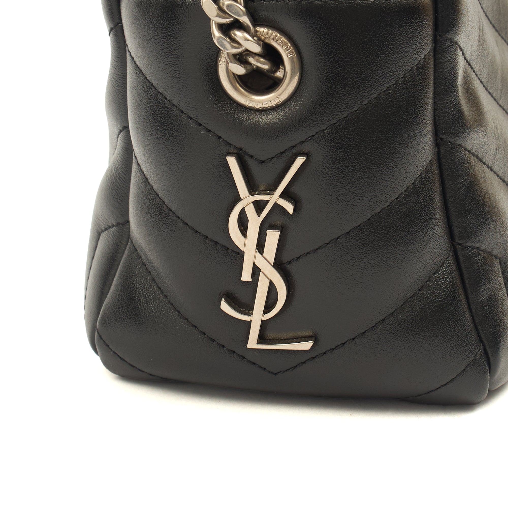 Saint Laurent Cross Body Lou Camera in Black, Calfskin Leather — Alternate View 18