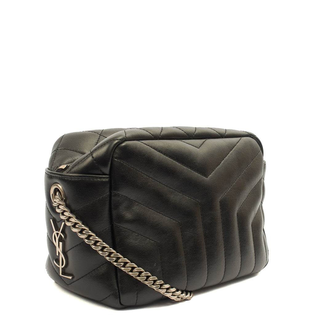Saint Laurent Cross Body Lou Camera in Black, Calfskin Leather — Alternate View 8