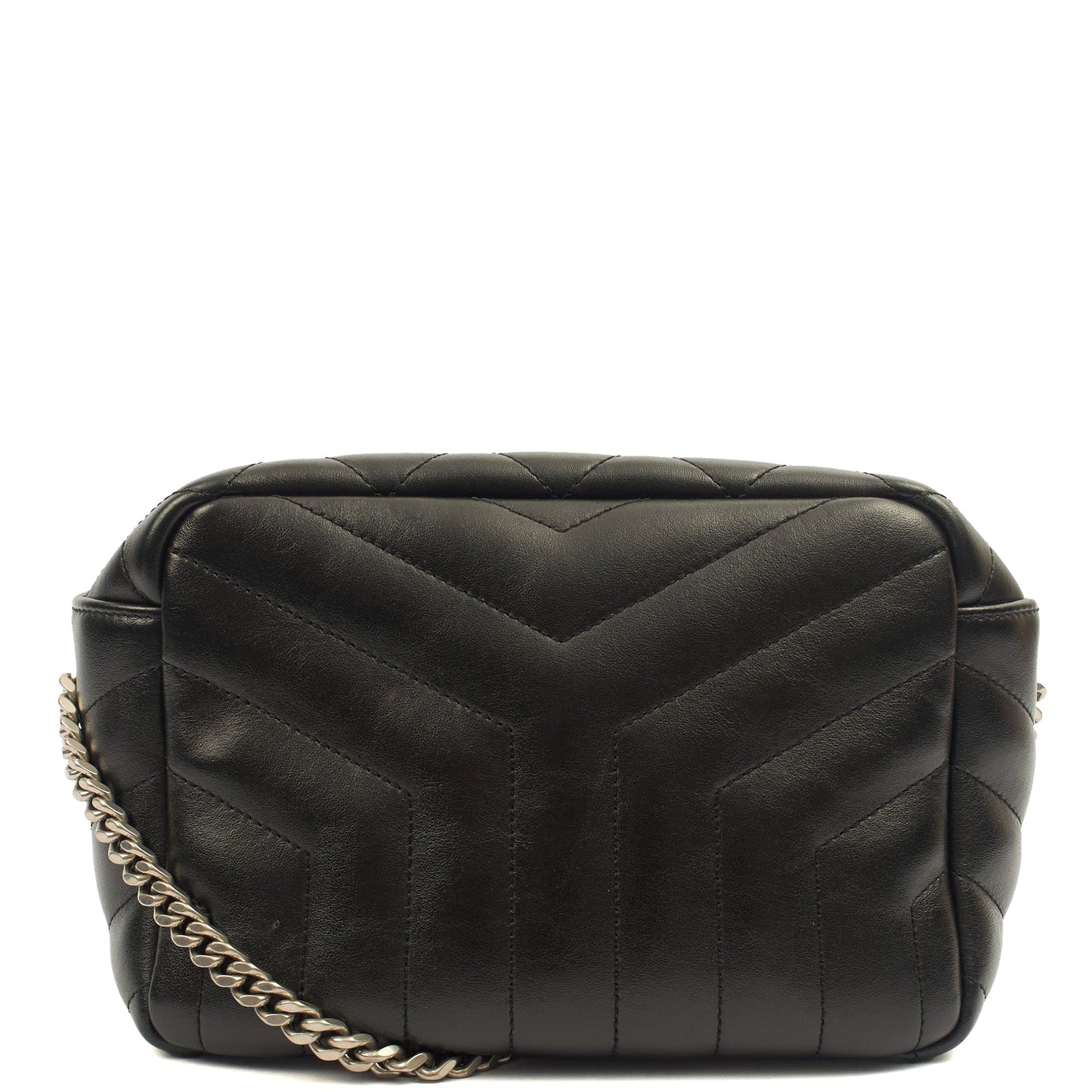Saint Laurent Cross Body Lou Camera in Black, Calfskin Leather — Alternate View 15