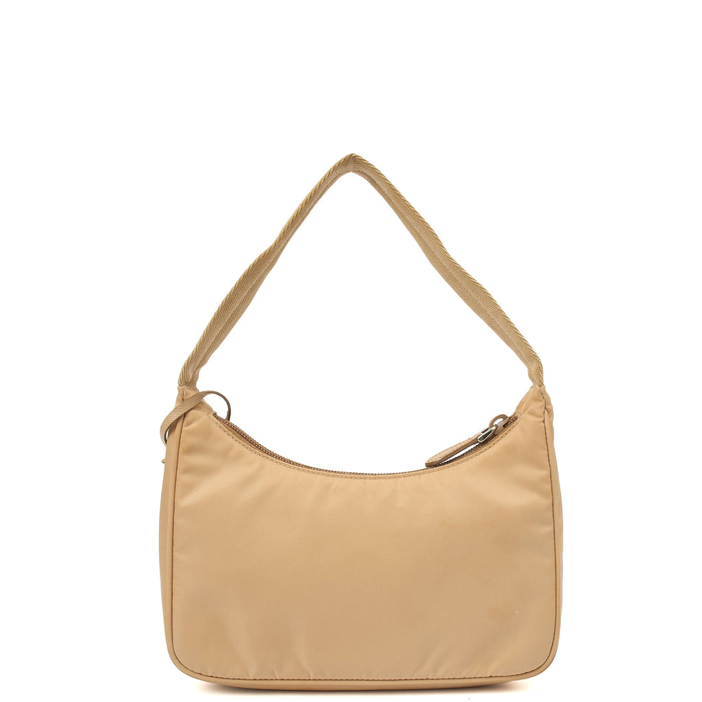 Prada Mini Bag Re-edition 2000 Nylon Mini Bag in Neutral, Nylon — Alternate View 17