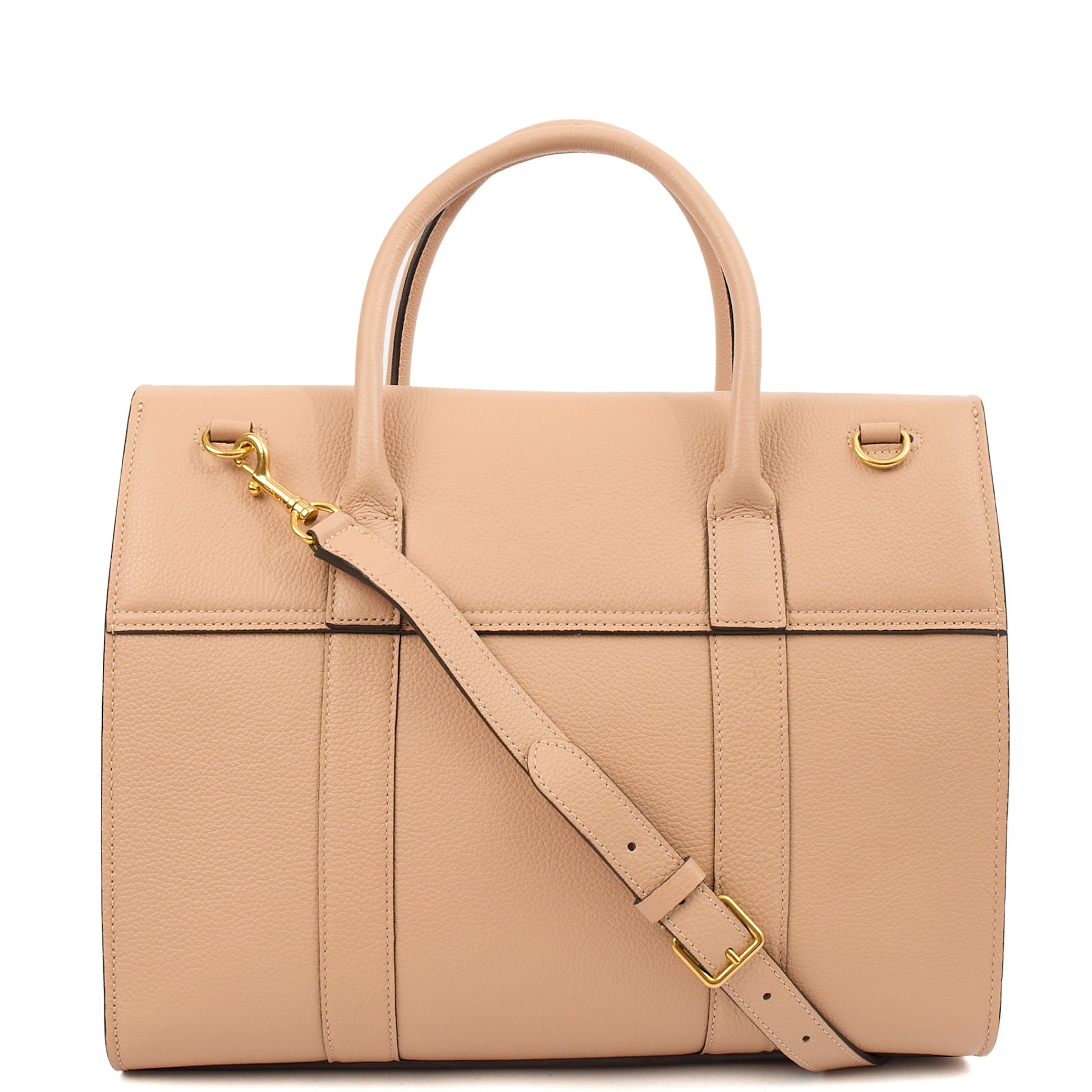 Mulberry Tote Bayswater with Strap in Rose Water, Leather — Top View