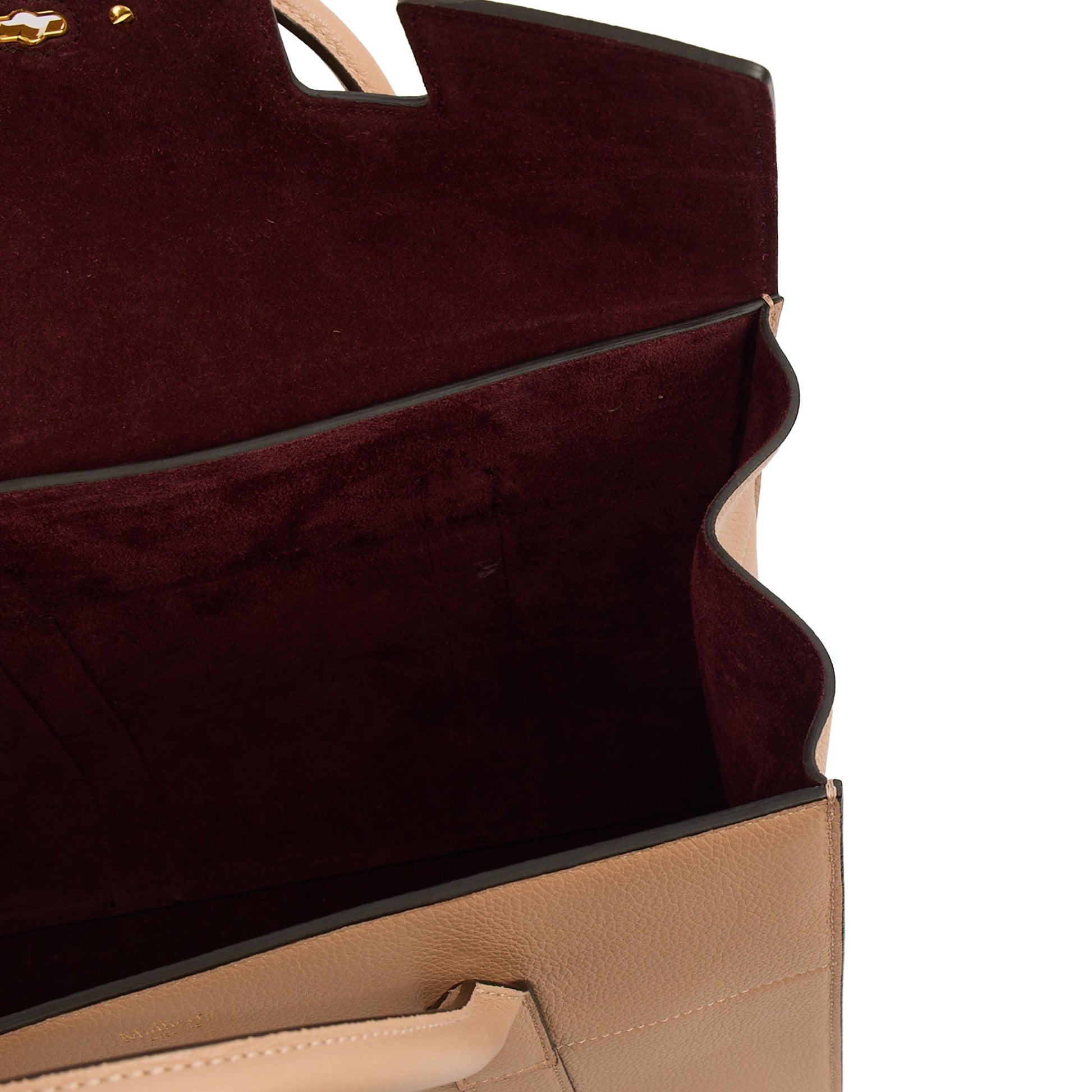 Mulberry Tote Bayswater with Strap in Rose Water, Leather — Lifestyle View