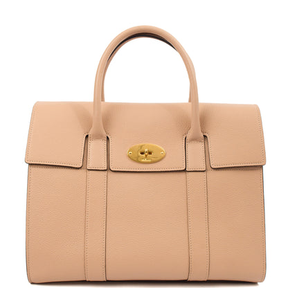 Mulberry Tote Bayswater with Strap in Rose Water, Leather — Front View
