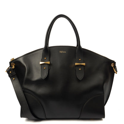 Alexander McQueen Tote Legend in Black, Leather — Front View