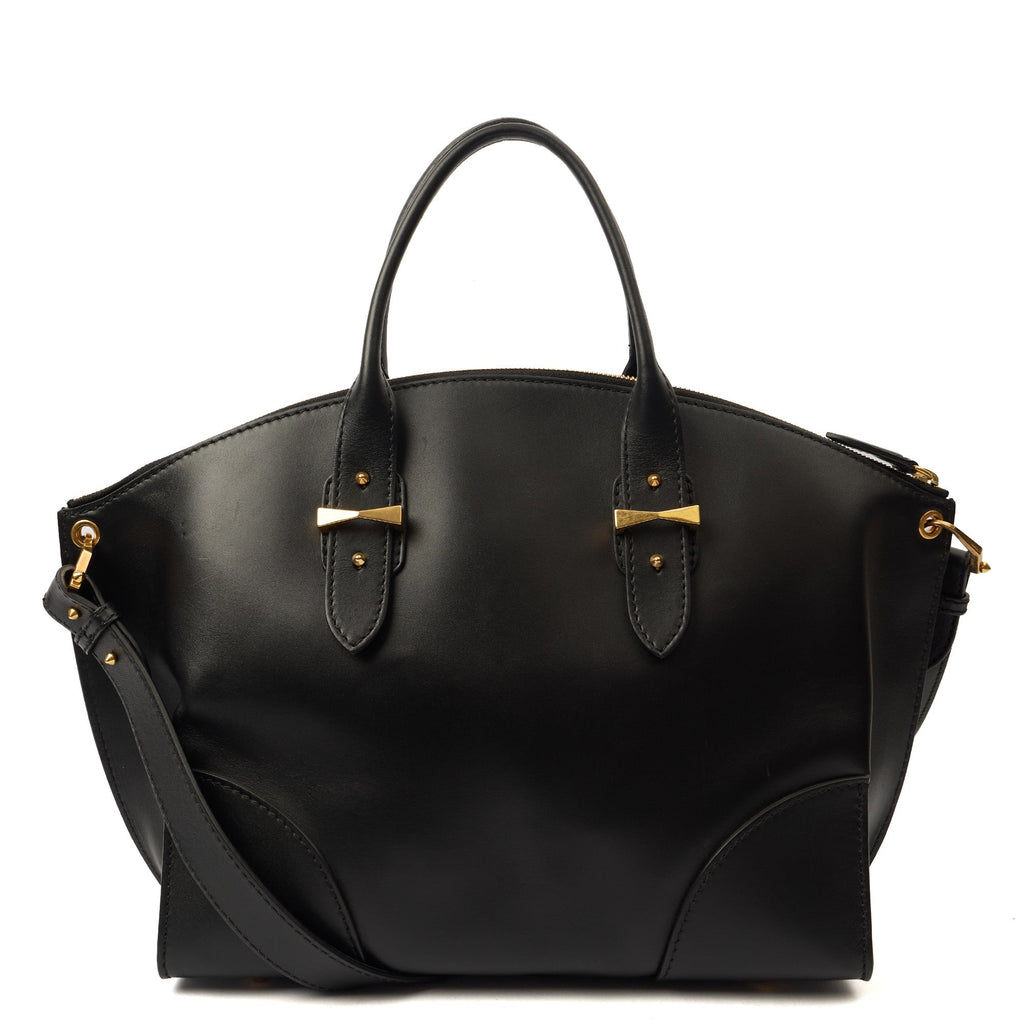 Alexander McQueen Tote Legend in Black, Leather — Top View