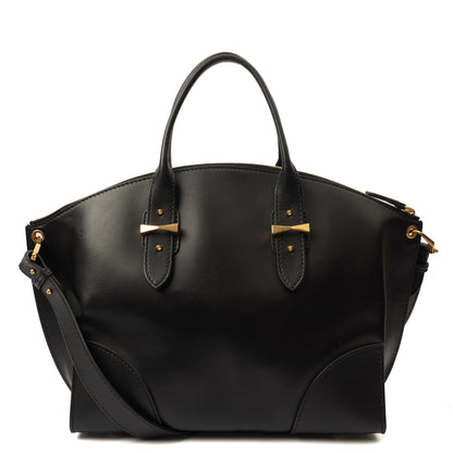 Alexander McQueen Tote Legend in Black, Leather — Top View
