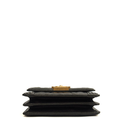 Chanel Shoulder Bag North South Boy in Black, Caviar Leather — Alternate View 22