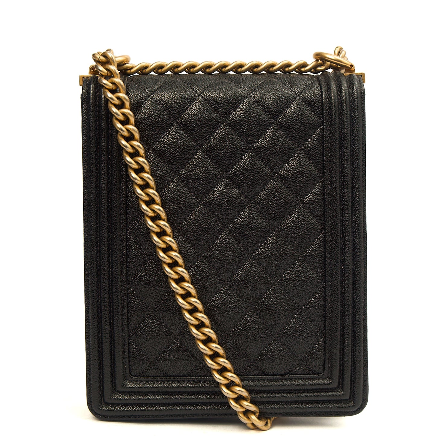 Chanel Shoulder Bag North South Boy in Black, Caviar Leather — Alternate View 21