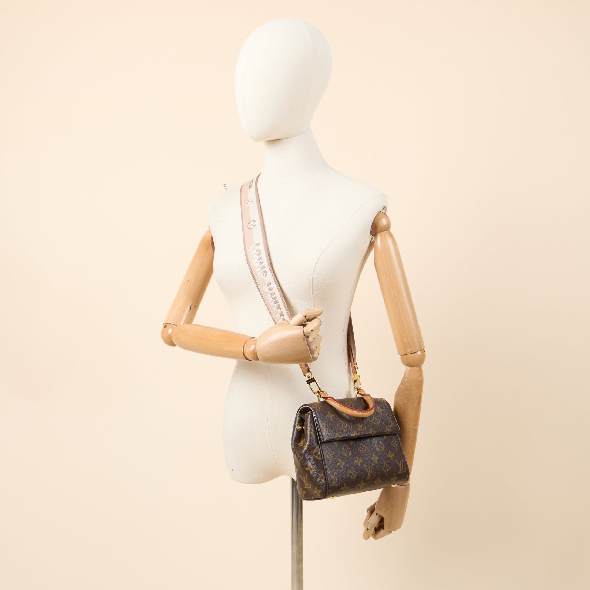 Louis Vuitton Top Handle Cluny MM in Monogram, Canvas — Alternate View 7