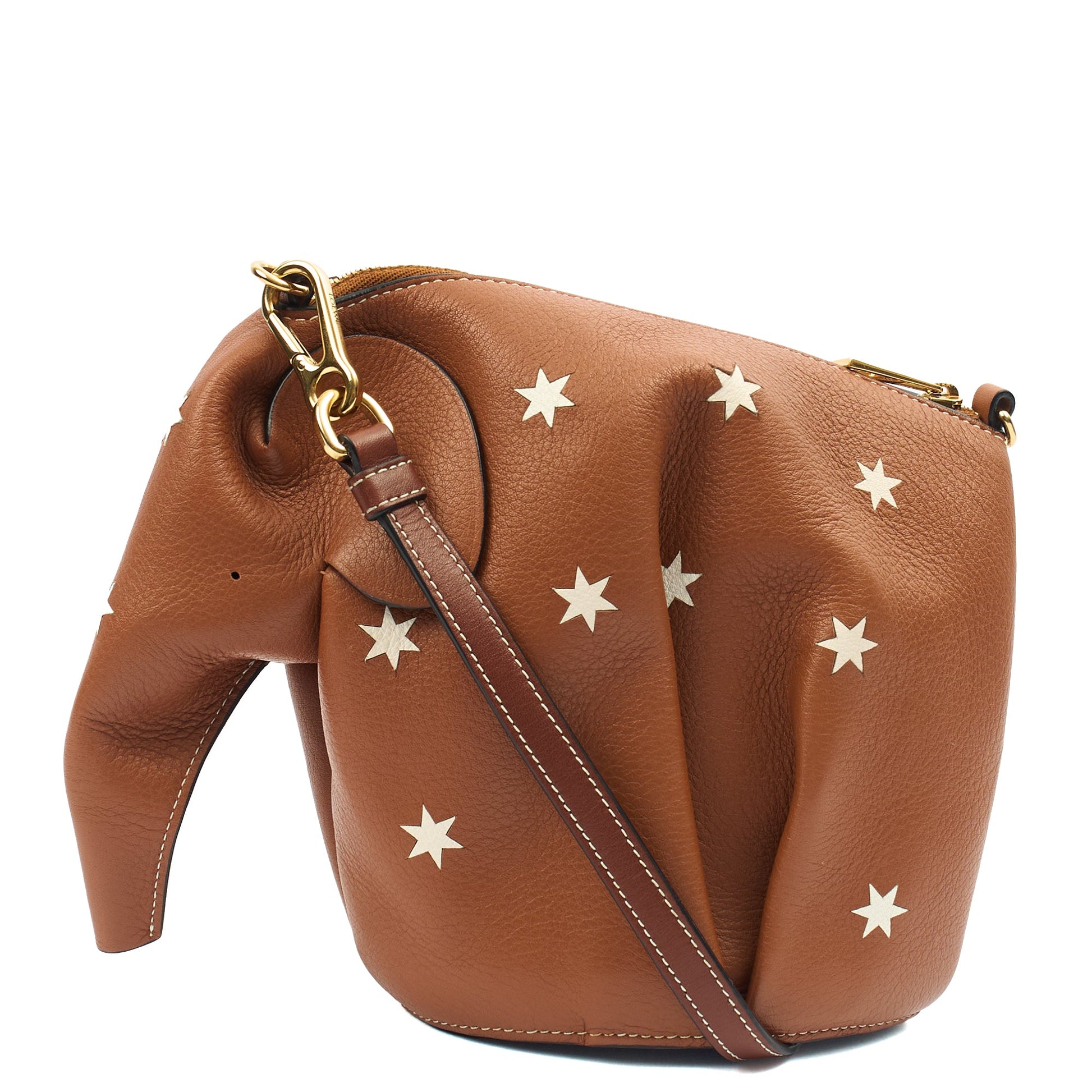 Loewe Cross Body Elephant Crossbody - Mini in Brown, Leather — Alternate View 13