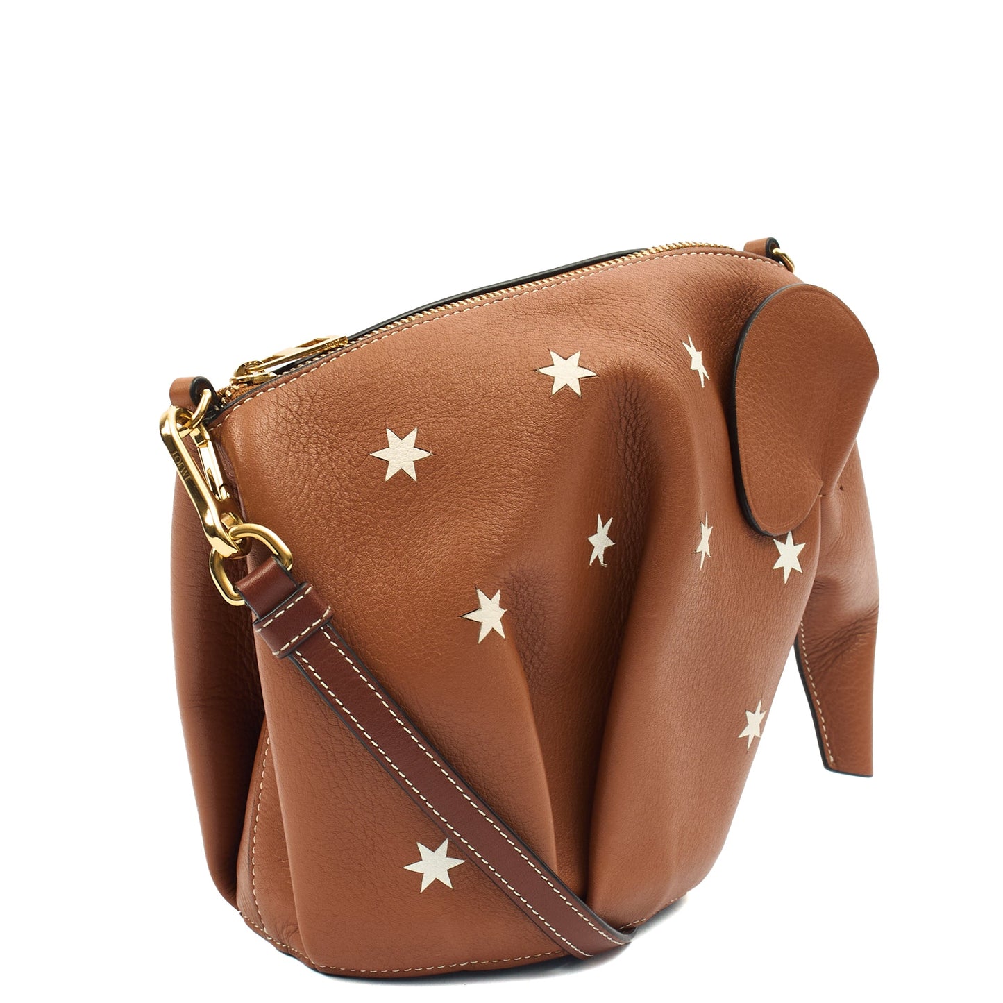 Loewe Cross Body Elephant Crossbody - Mini in Brown, Leather — Side View