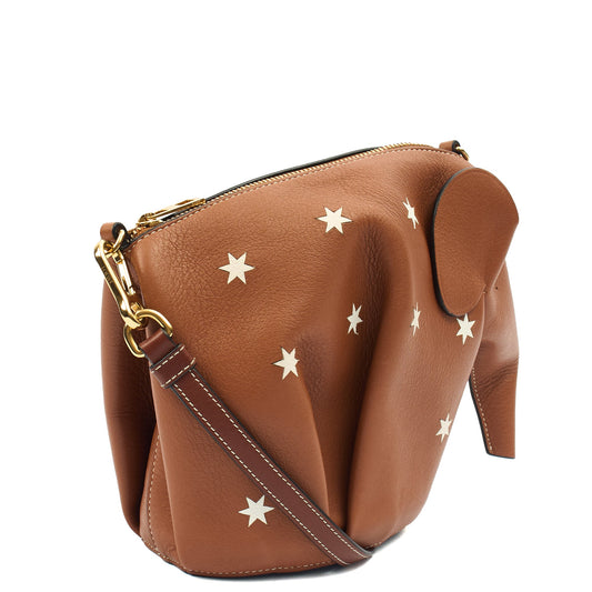 Loewe Cross Body Elephant Crossbody - Mini in Brown, Leather — Side View