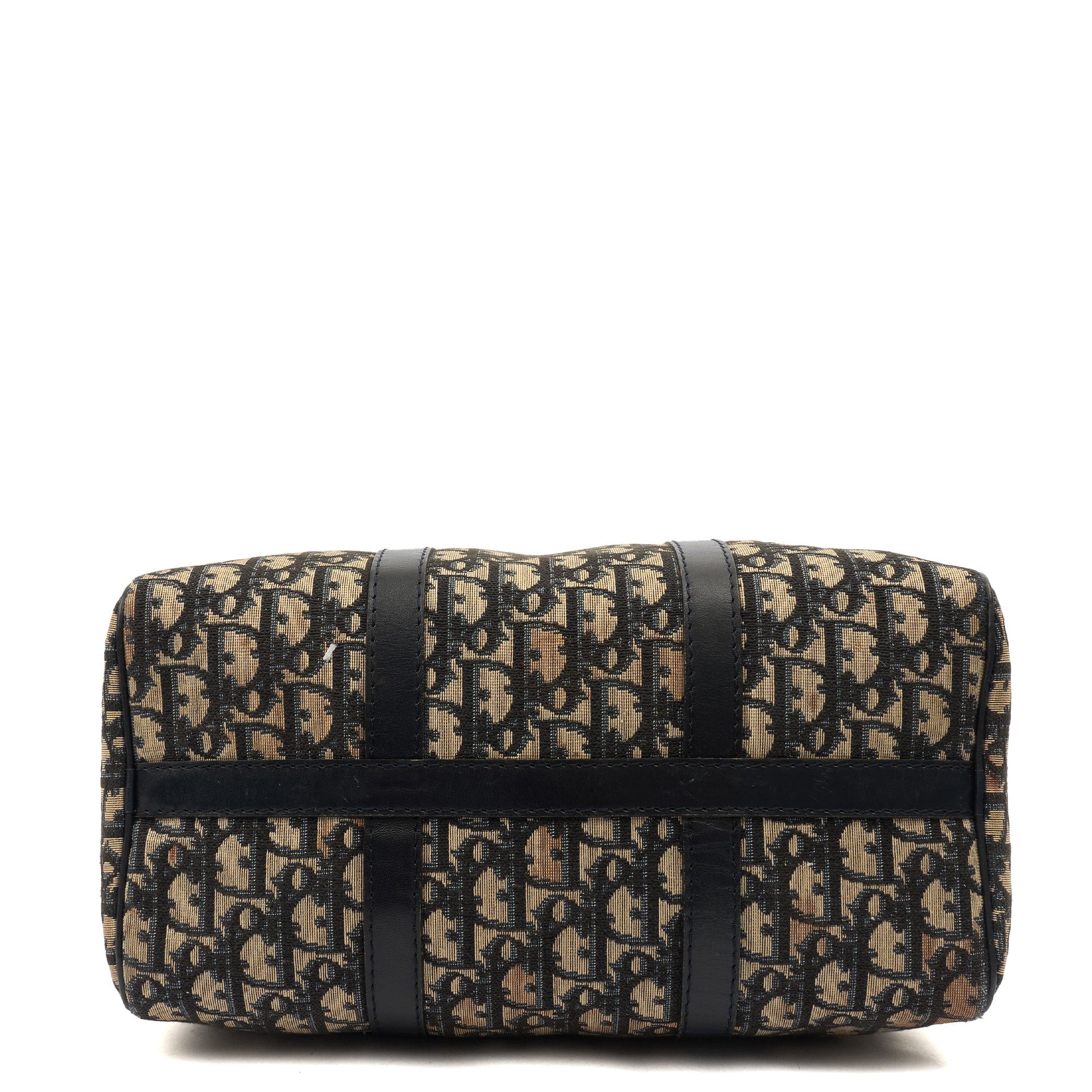 Christian Dior Top Handle Boston in Blue, Fabric — Detail View