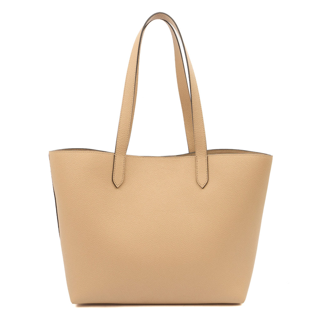 Mulberry Tote Eliza Hobo in Putty, Calfskin Leather — Top View