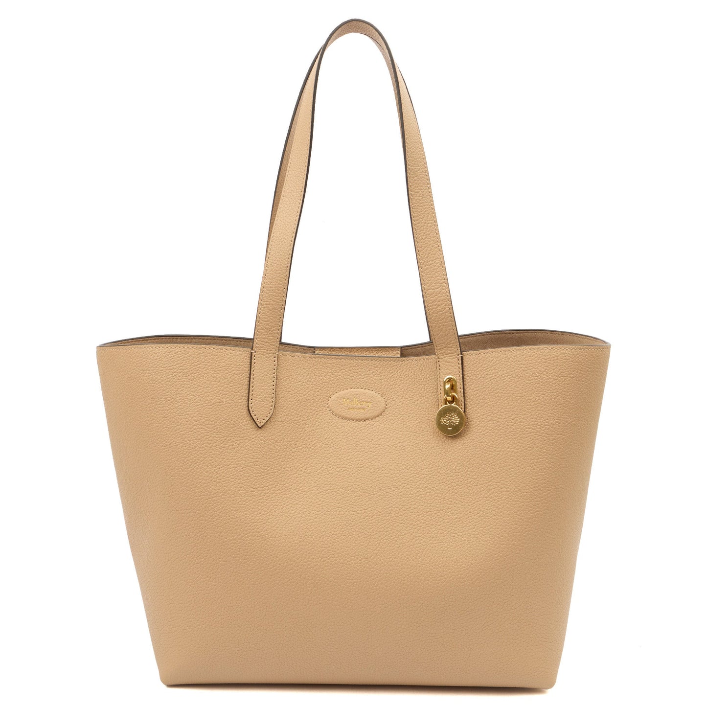 Mulberry Tote Eliza Hobo in Putty, Calfskin Leather — Front View