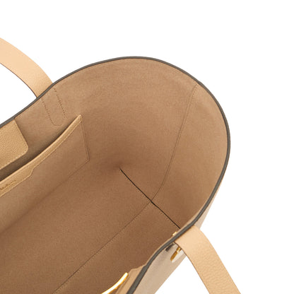 Mulberry Tote Eliza Hobo in Putty, Calfskin Leather — Lifestyle View