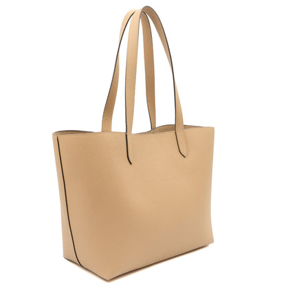 Mulberry Tote Eliza Hobo in Putty, Calfskin Leather — Back View