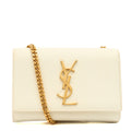Saint Laurent Cross Body Kate Small in White, invalid — Front View