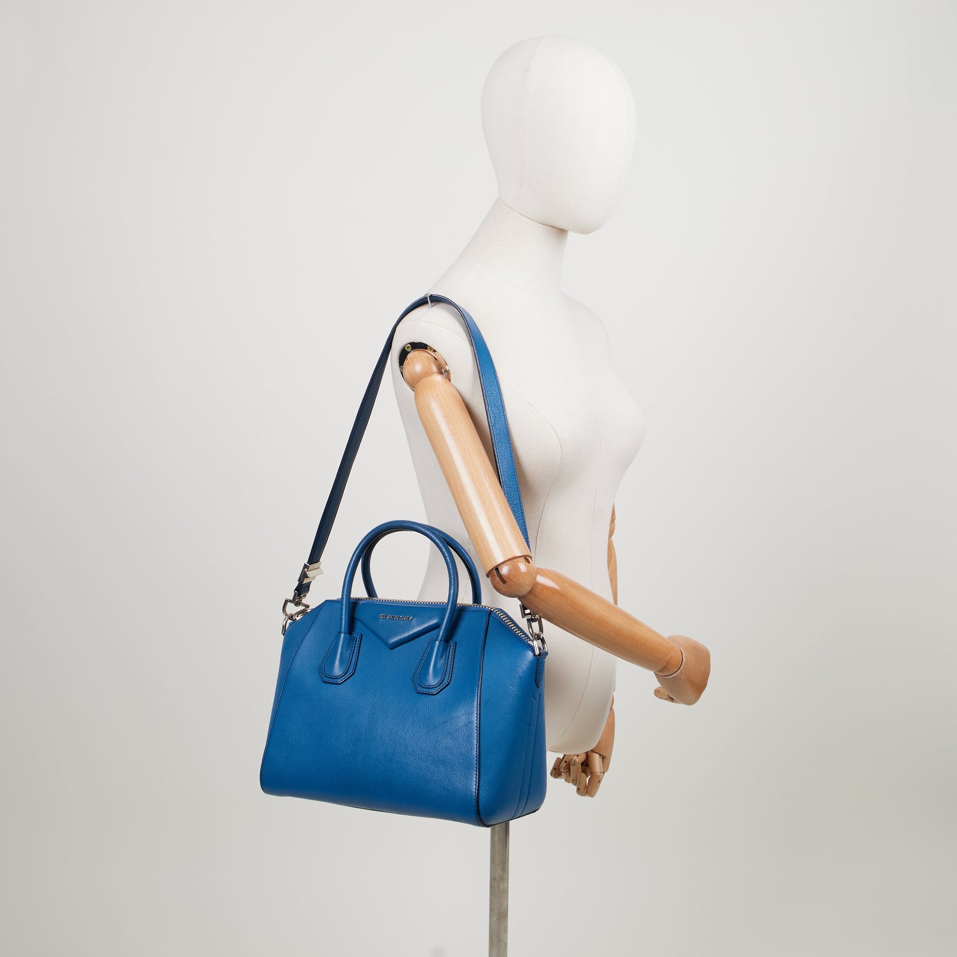 Givenchy Top Handle Antigona - Small in Blue, Leather — Alternate View 14