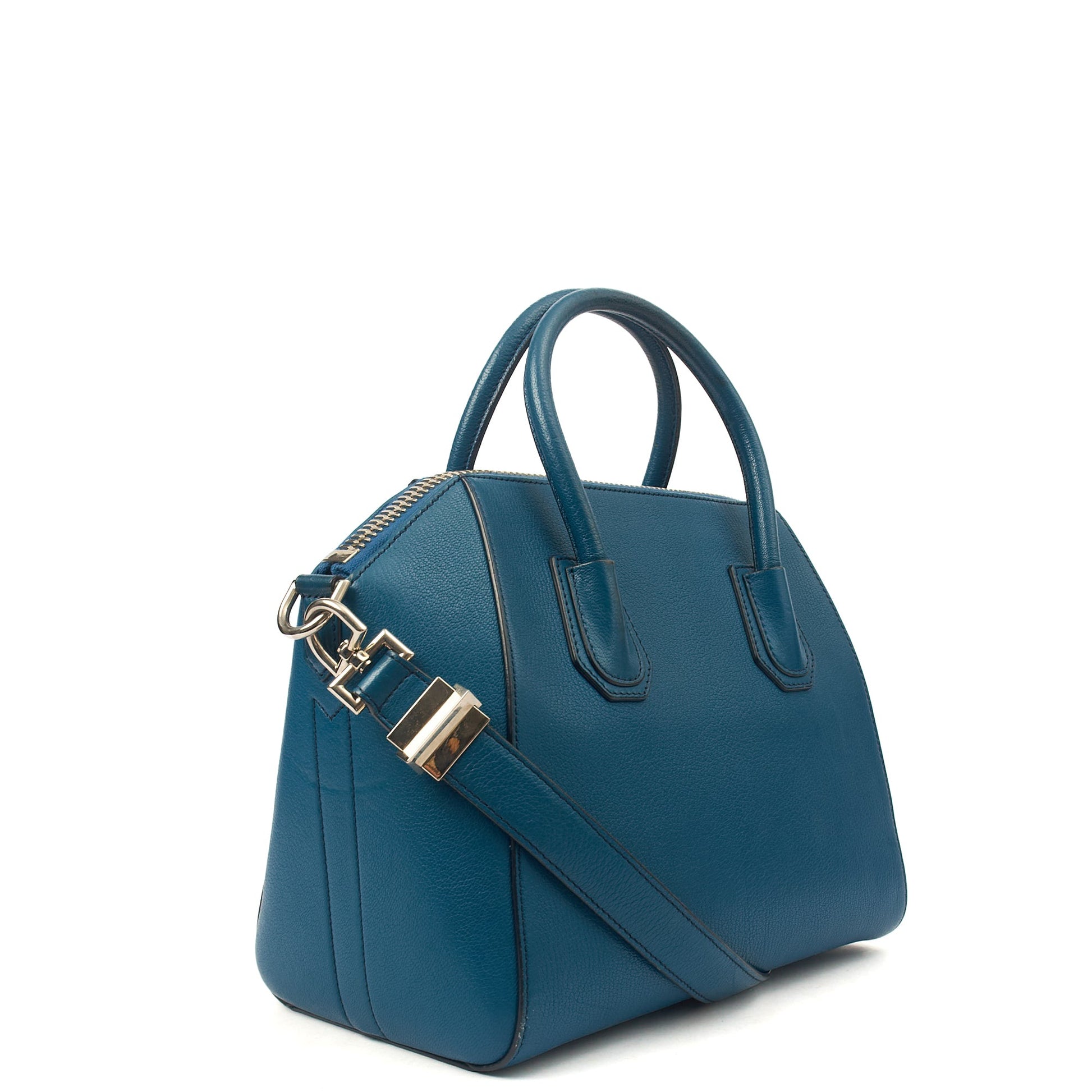 Givenchy Top Handle Antigona - Small in Blue, Leather — Side View
