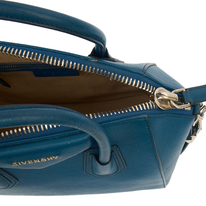 Givenchy Top Handle Antigona - Small in Blue, Leather — Detail View